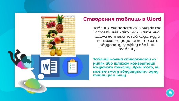 Створення таблиць в Word. Подупейко А.А.