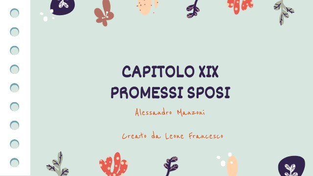 XIX CAPITOLO MANZONI | Genially