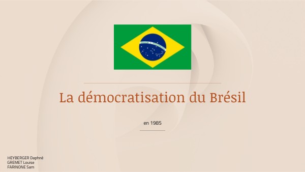 La démocratisation du Brésil