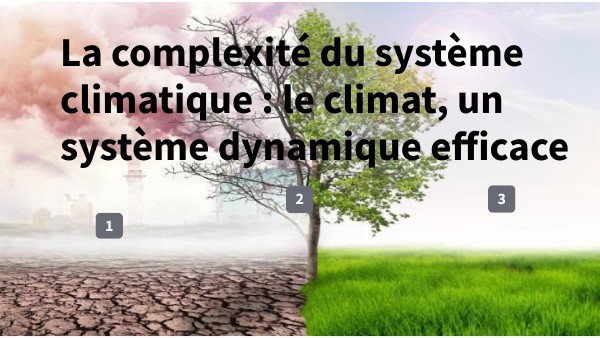 Activité 3 : la complexité du système climatique