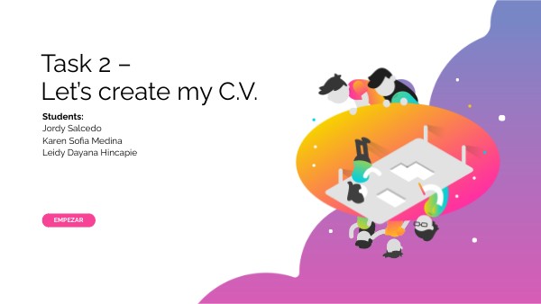 Task 2 – Let’s create my C.V.