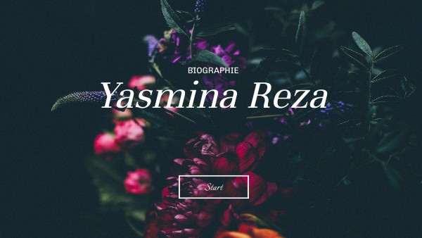 Biographie de Yasmina Reza | Genially