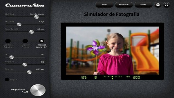 Simulador de Fotografia