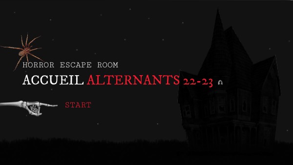HORROR ESCAPE ROOM - Accueil Alternants 22/23 | Genially