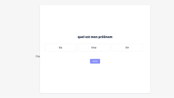 Quiz interactif basique