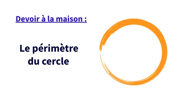 Le périmètre du cercle | Genially