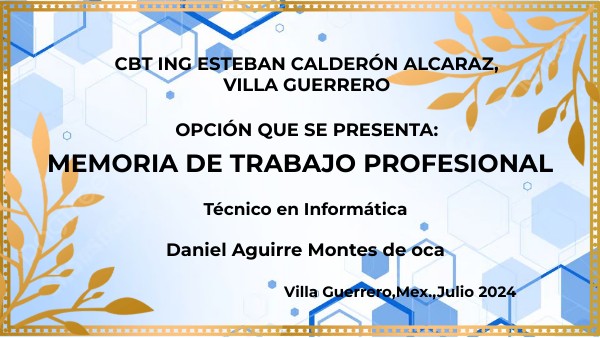 Memoria de Trabajo