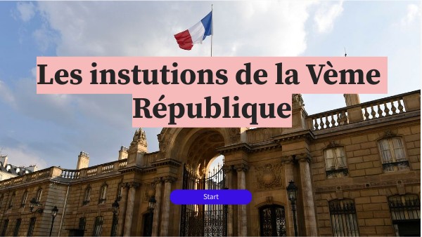 Institutions Veme République