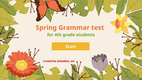 final test 4th grade | Genially