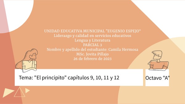 Genially caps -9, 10, 11, 12 "El Principito " :) | Genially