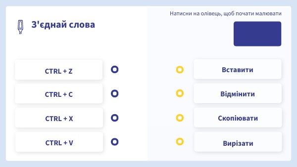 Гарячі клавіші | Genially