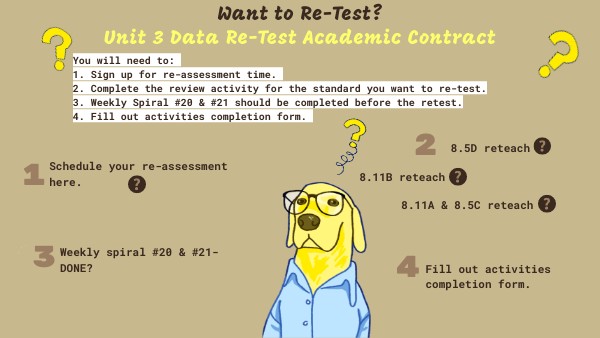 Unit 3 Data Re-Test Academic Contract | Genially