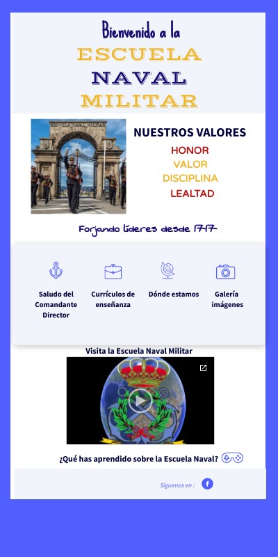 Bienvenido a la Escuela Naval Militar | Genially