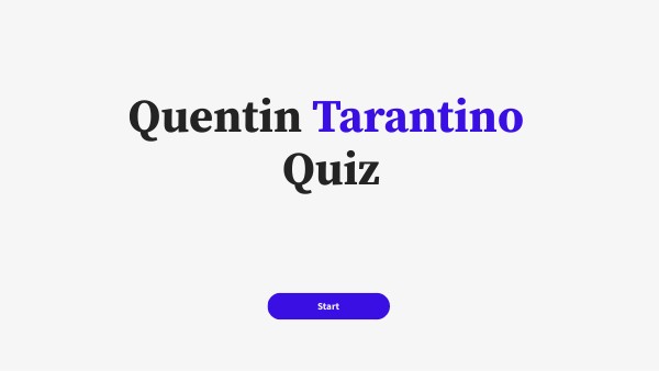 Quentin Tarantino Quiz