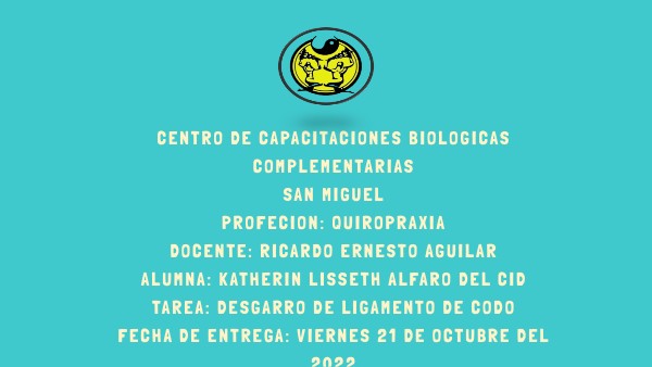 EXPO DE DESGARRO DE CODO | Genially