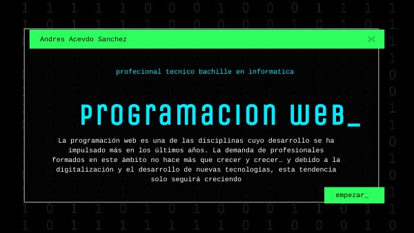 programación web