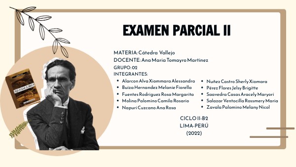 GRUPO 02- PARCIAL II | Genially