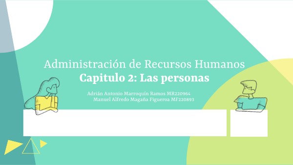 Capitulo 2: Las personas | Genially