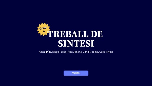 Trebal de sintesi | Genially