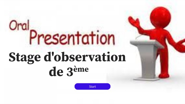 oral de stage | Genially