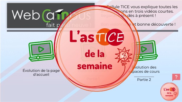 la nouvelle interface de WebCampus | Genially