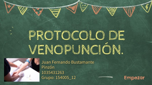 Protocolo de venopunción | Genially