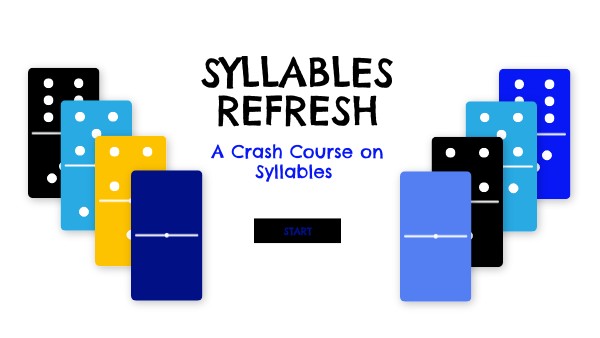 Syllable Lesson Blue | Genially