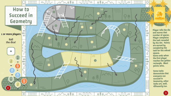 Day 1 How to Complete Geometry Snakes and Ladders | Genially