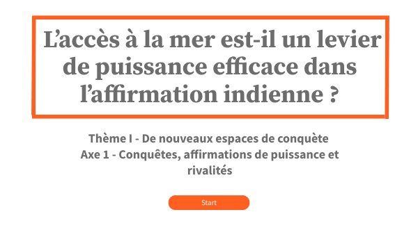 Présentation Mer affirmation indienne
