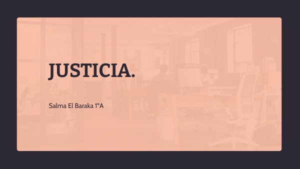 Trabajo sobre justicia