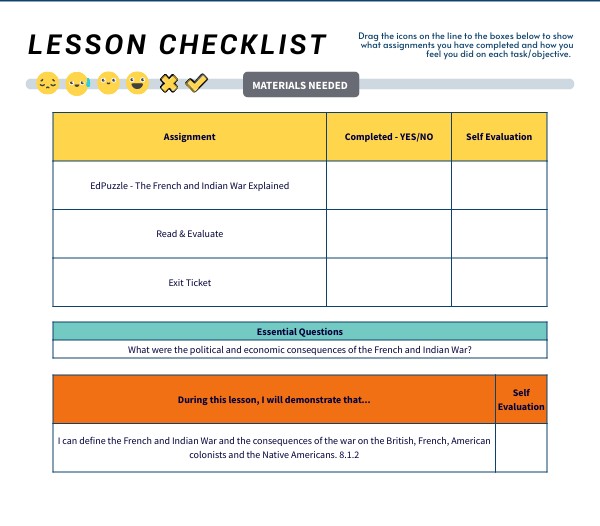 Topic 3FILesson 1 Lesson Checklist | Genially