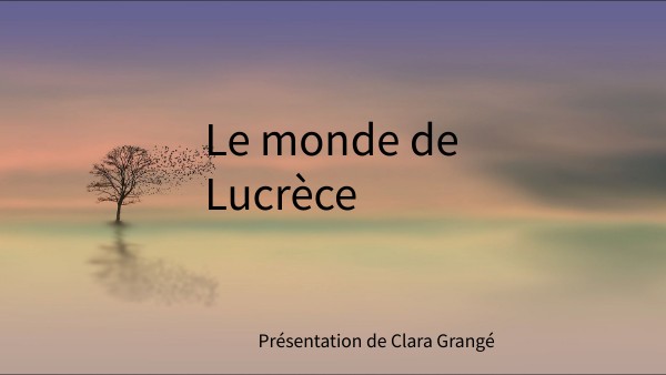 Présentation tableau noir