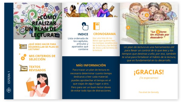 como realizar un plan de lectura | Genially