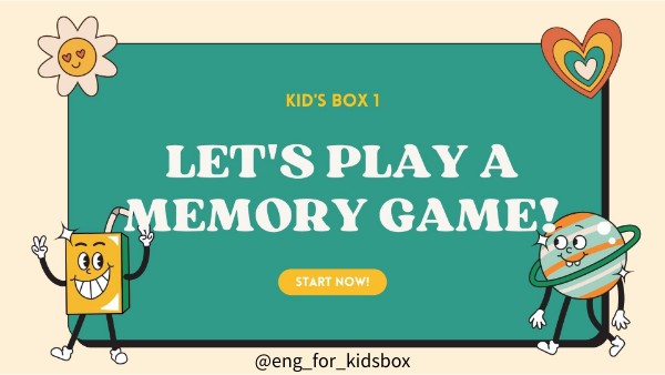 Memory game with pictures | Genially