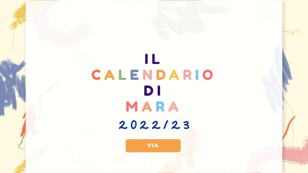 IL CALENDARIO DI MARA 22/23