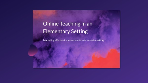 Online Learning | Genially