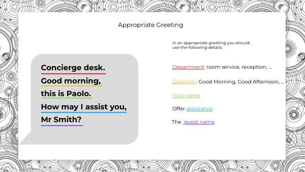 Phone Calls - Appropriate Greeting