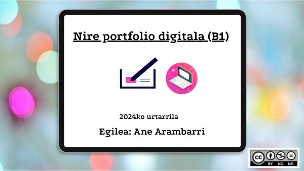 B1- Portfolio digitala (OSOA) | Genially