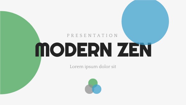 MODERN ZEN PRESENTATION