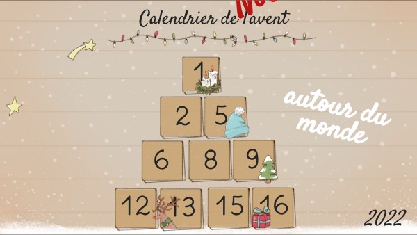 Calendrier avent 2022 ce1 ce2