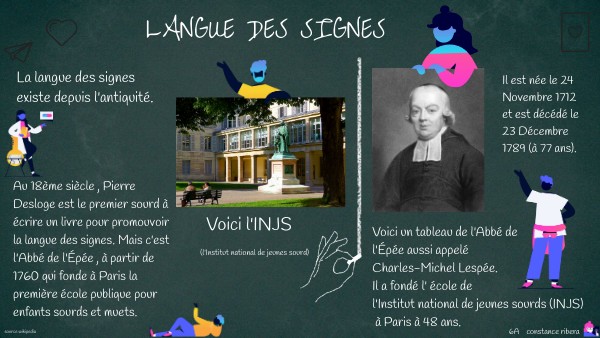 Langue des signes - Constance