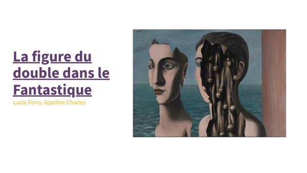 La figure du double dans le Fantstique