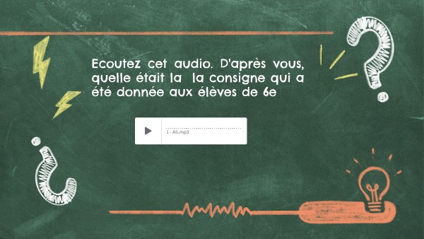 Compétences audios | Genially