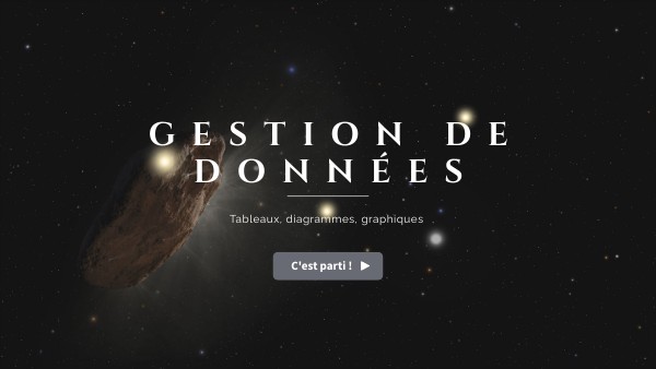 Gestion de données (6ème) | Genially