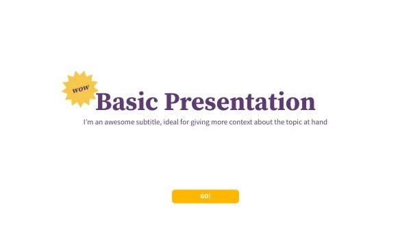 BASIC PRESENTATION