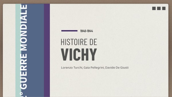 histoire de vichy
