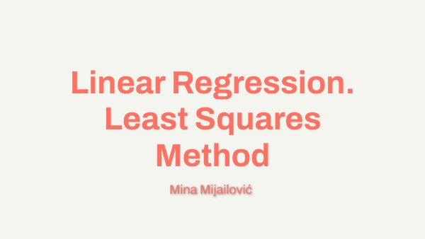 Least Squares Method image.