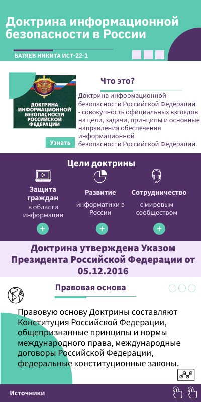 Доктрина информационной безопасности в России