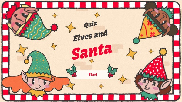 The elves and Santa | Genially