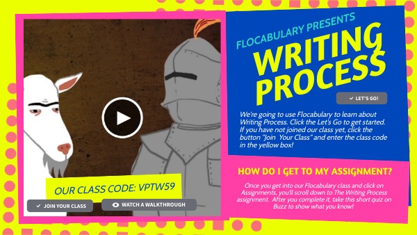 4th Grade Flocabulary - Writing Process